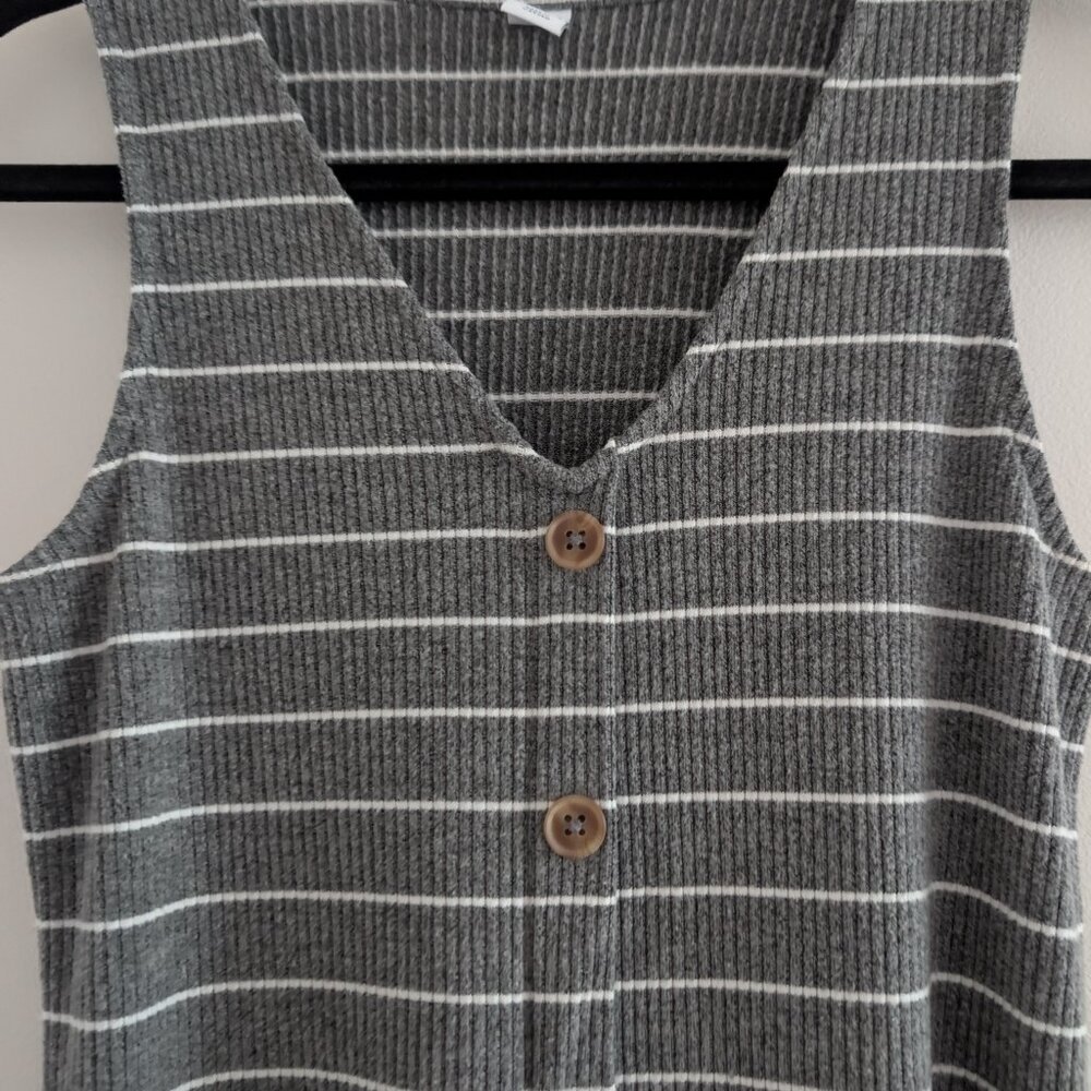 3/$30 Long button down striped dress - Picture 5 of 8